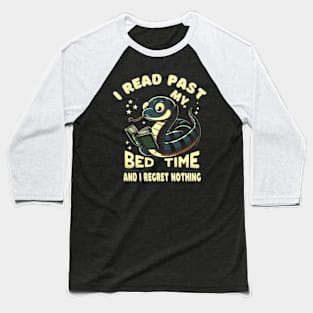 Reptilian Reader's Regret Baseball T-Shirt